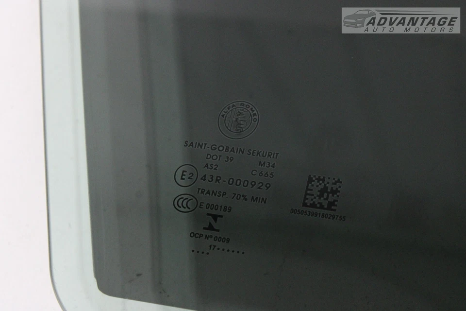 Left Rear Window Glass